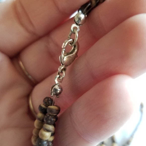 Relisted - Avon tiger eye necklace brown tan beaded - Picture 9 of 12